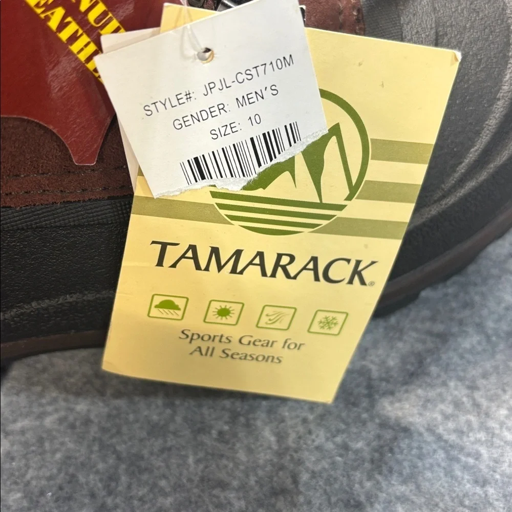 Tamarack thermolite leather lace up insulated Black and Brown Boots size 10